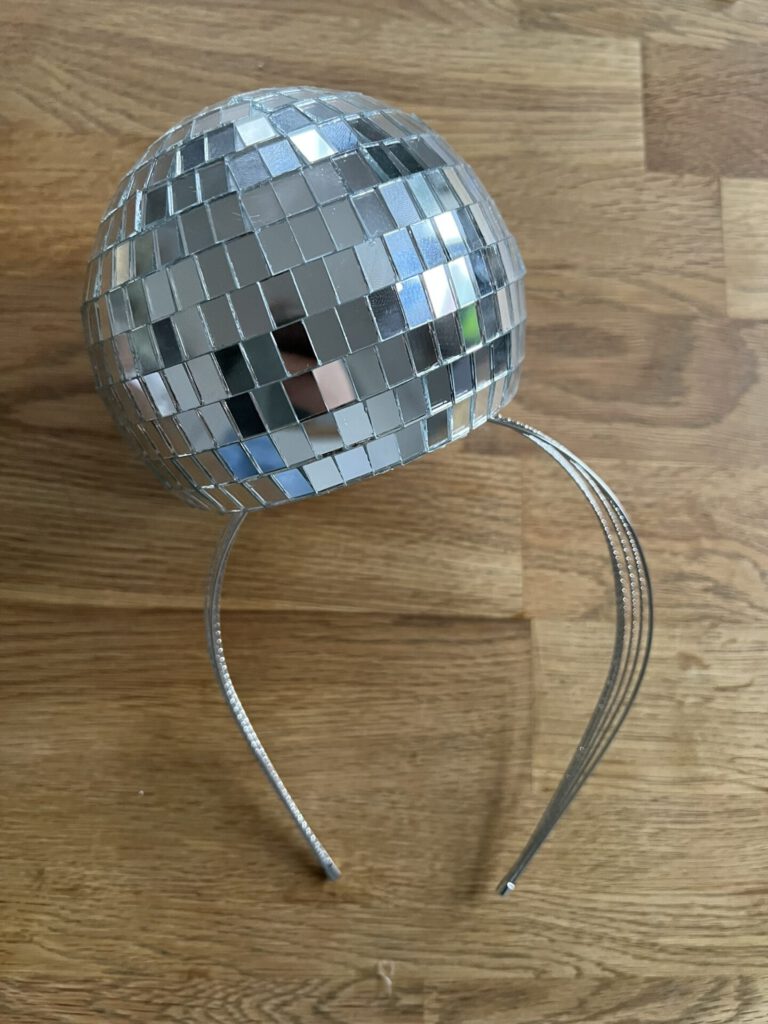 1 Paar Discokugel Ohrringe,Silber 70er Disco Ball Earrings Thema Party Diskokugel Ohrringe